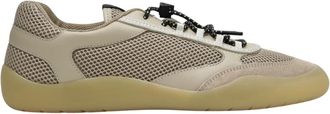 Prada Schoenen, Dames, Beige, 38 1/2 EU, Leer, Speedrock Sneakers