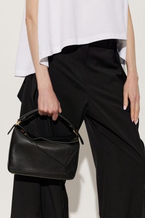 Loewe Puzzle Small Top Handle Bag, Womens, Black