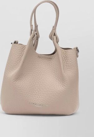 Gianni Chiarini textured leather crossbody bag detachable strap top handles