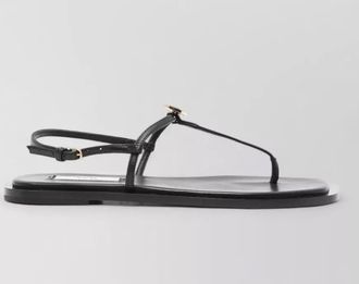 Toteme leather t-strap sandals