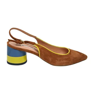 Pollini Schoenen, Dames, Bruin, 36 EU, Su&egrave;de, Sandali Camoscio