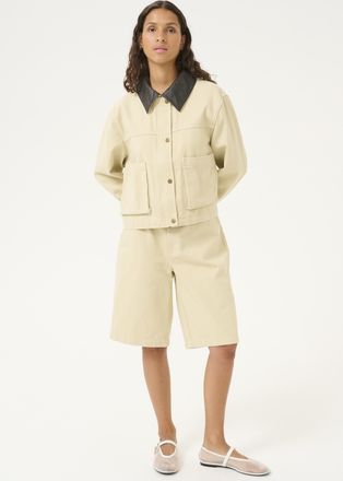 Karen by Simonsen Jas Oversize fit Overcast beige