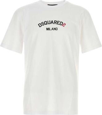 Dsquared2 White Cotton T Shirt