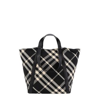 Burberry Embroidered Fabric Festival Shopping Bag