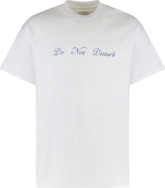 Mr. Saturday T-shirt girocollo con stampa - Bianco