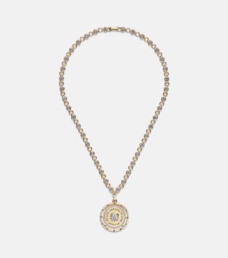 Foundrae Lovestruck Commitment 18kt gold pendant necklace with diamonds