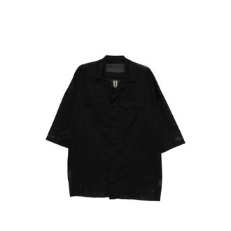 Rick Owens Chest-pocket Black Shirt