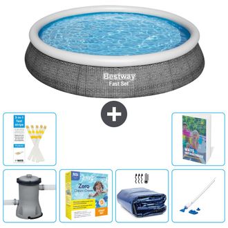 Bestway Piscina Bestway Fast Set Redonda - 396x84 Cm - 7-piezas S196