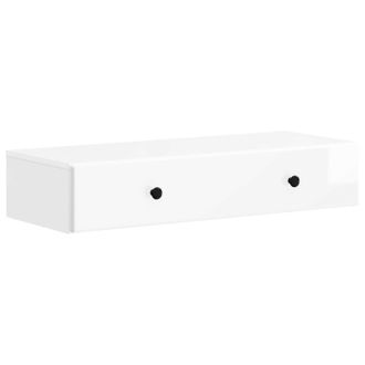 vidaXL Mesa Lateral Montada En La Pared Brillante 87,5 X 34,5 X 17 Cm Vidaxl