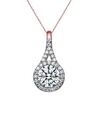 Genevive 14K Rose Gold Vermeil Cz Necklace
