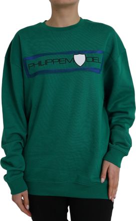 Philippe Model Cotton Logo Print Long Sleeves Pullover Womens Sweater