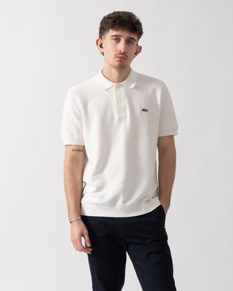 Lacoste Mens Sweater in Ivory Cotton - Size X-Large