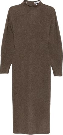Max Mara Balloon-sleeve Midi Dress