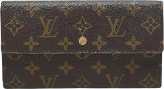 Louis Vuitton Pre-owned Canvas Portemonnee - Dames - Vintage Accessoires - Bruin - ONE Size - Vintage