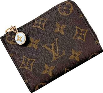 Louis Vuitton Brown Light Blue Monogram Monogram Wallet (Bi-Fold) (Pre-Owned)