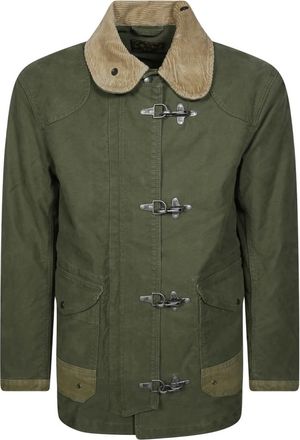 CHESAPEAKE'S Giacca Fireman Jungle Cloth Bedford - - Jackets - Uomo - Verde - M