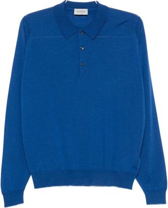 John Smedley Belper Long-sleeve Polo Sweater