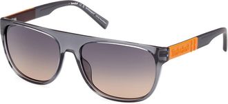 Timberland TB00004 Polarized 20D Mens Sunglasses Grey Size 60