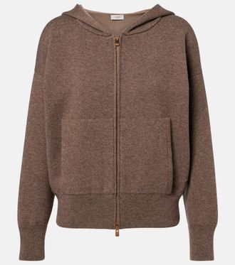 Agnona Sudadera con capucha de cachemir, lana y seda