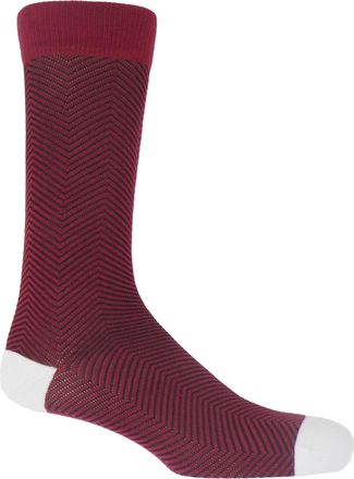 Peper Harow Lux Taylor Mens Socks - Burgundy