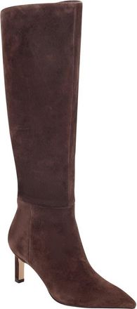 Marc Fisher Esmee Pointed Toe Knee High Boot in Dark Brown at Nordstrom, Size 8.5