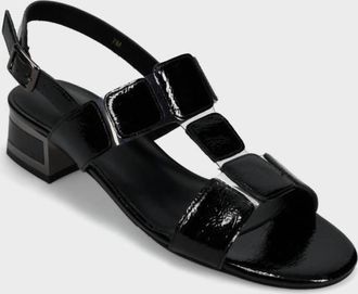 Vaneli Womens Hatty T Strap Sandals In Black Naplak