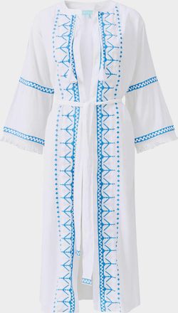 Melissa Odabash Anais Embroidered Midi Kaftan