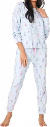 PJ Salvage Dog Gone Cold Pajama Set In Blue Haze