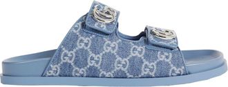 Gucci GG Denim Slides