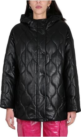 Stand Studio Everlee Faux Leather Jacket - Dames - Zomerjassen - Zwart - XS - Polyester - Jassen