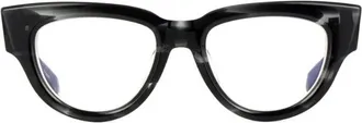 Valentino VLX-125A Black Swirl Square Full Rim Eyeglasses - Black