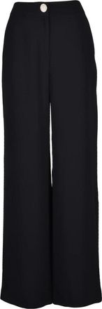 A|X Armani Exchange Wide Broeken - Dames - Wijde Broeken - Zwart - XS - Polyester - Broeken