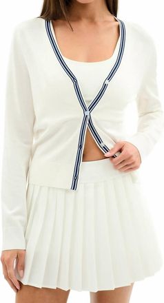 SPLITS59 Bekah Knit Cardigan In White Indigo