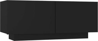 vidaXL Vidaxl - Mueble para tv madera contrachapada negra 100x35x40 cm