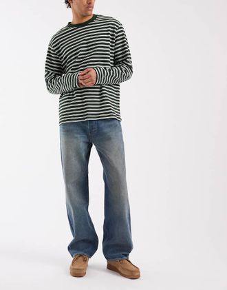 Levi's 501 jeans dritti ampi in blu medio
