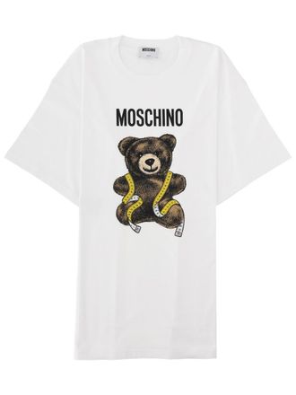 Moschino Teddy Bear Design Relaxed Fit Graphic Cotton T-Shirt