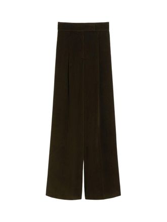 Max Mara Wide-Leg Velvet Trousers