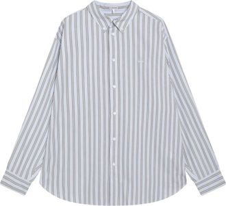 Loewe Overhemden, Heren, Blauw, 3Xs, Katoen, Gestreept Shirt