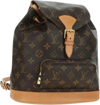 Louis Vuitton Pre-owned Backpacks, female, Brown, Size: ONE SIZE Pre-owned Monogram Canvas Backpack