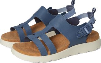 Merrell Fleur Backstrap Womens Sandals Indigo/Seaway : 6 M, Leather