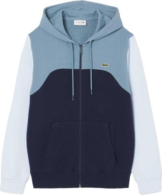 Lacoste Heren Colour Block Full Zip Hoodie (Marine)