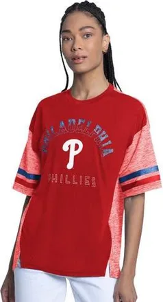 G-III 4Her by Carl Banks Womens G-III 4Her by Carl Banks Red Philadelphia Phillies Off-Season Oversized Top at Nordstrom, Size Xx-Large