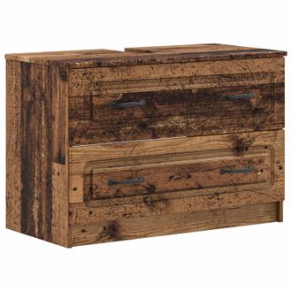 vidaXL Armadio Per Lavabo Da Bagno Utrecht Legno Antico Vidaxl