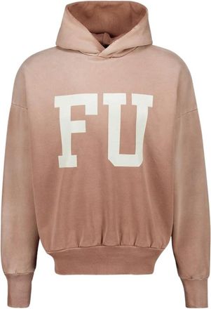 Fear of God Educate Hooded Sweatshirt - Heren - Hoodies - Beige - M - Katoen - Hoodies & sweatvesten