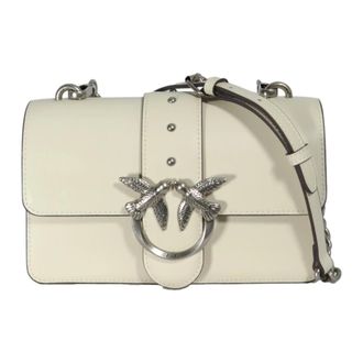 Pinko Shoulder Bags, female, White, Size: ONE SIZE Love One Mini Bag