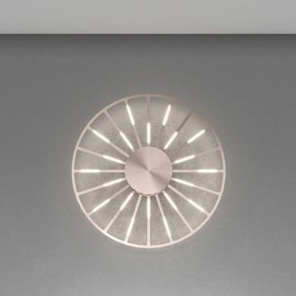 Top-Light Top-light - Plafoniera-Applique Around You Metallo Rosato Satinato Led a Vista 41W 3000K