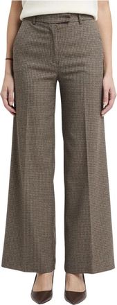 Kaos Broek - Dames - Wijde Broeken - Bruin - L - Polyester - Broeken