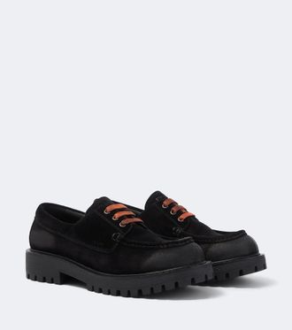 Prada Suede boat shoes