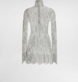 Dolce & Gabbana Chantilly Lace Blouse - Woman Shirts And Tops Green 40