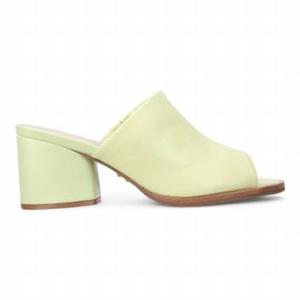 Bruno Menegatti Womens Norah Leather Mule Sandal In Citrus